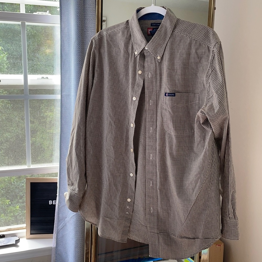 Long Sleeve Chaps Gingham Button Down